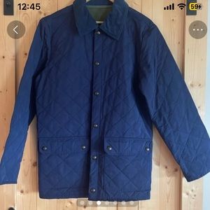 Vineyard vines men’s quilted blue jacket Parka  size medium